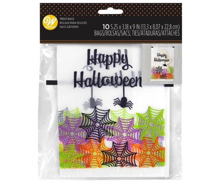 Pack de 10 Sacos de Doces Happy Halloween