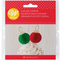 Pack de 12 Picks Bolas de Natal