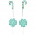 Pack 12 Picks Floco de Neve e Bengala de Doces