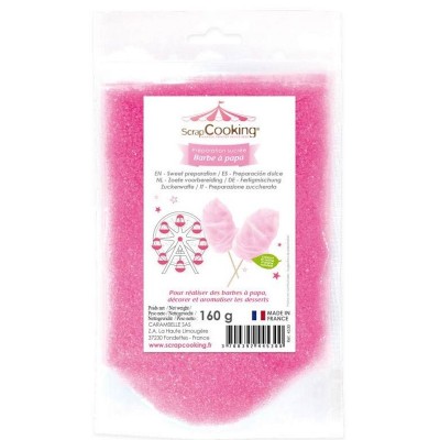 Açúcar Rosa para Algodão Doce