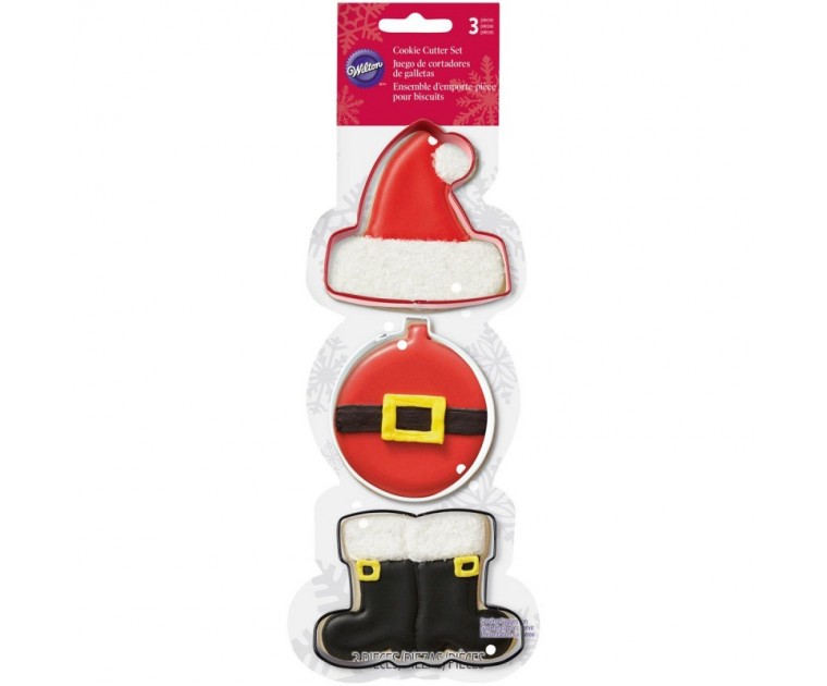 Set 3 Cortadores Pai Natal Wilton