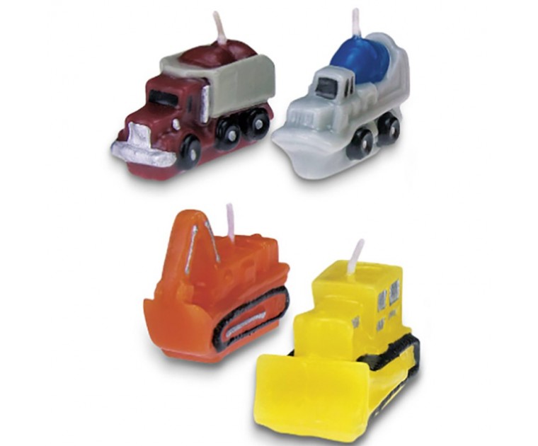Set 4 Velas veículos Construção