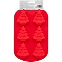 Tabuleiro Silicone Árvores Natal Wilton