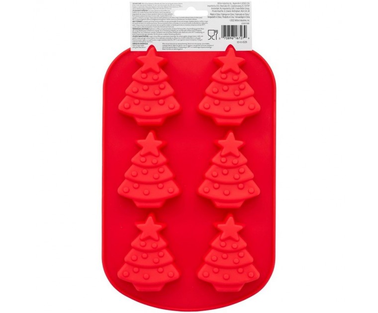 Tabuleiro Silicone Árvores Natal Wilton