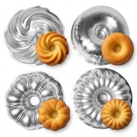 Kit 4 Mini Formas Decoradas 9cmx4cm 