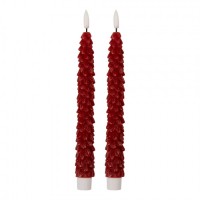 Conj. 2 velas cera vermelha