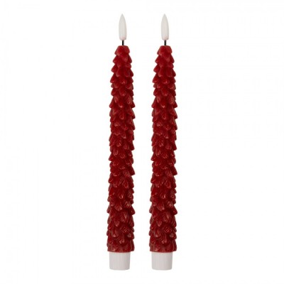 Conj. 2 velas cera vermelha