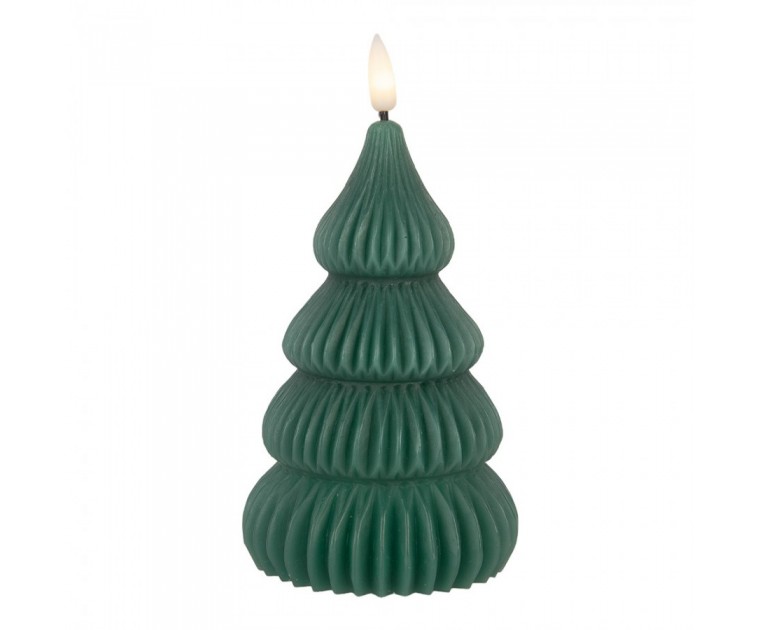 Vela LED Árvore de Natal Cera Verde