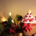 Vela LED Árvore de Natal Cera Vermelha