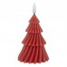 Vela LED Árvore de Natal Cera Vermelha