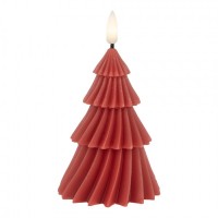 Vela LED Árvore de Natal Cera Vermelha