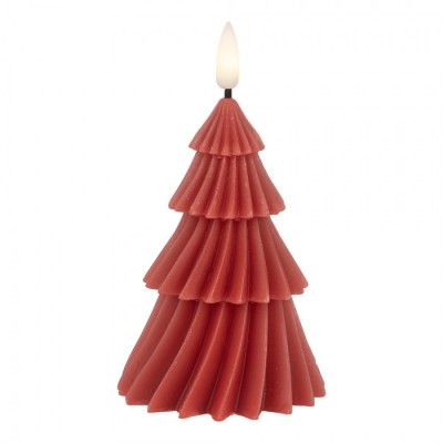 Vela LED Árvore de Natal Cera Vermelha