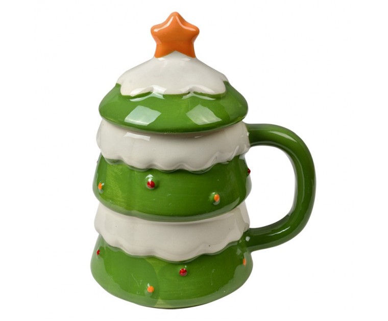 Caneca Cerâmica Árvore de Natal