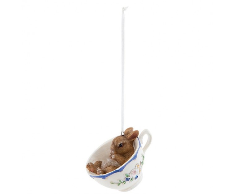 Pendente Decorativo Coelho em Chávena 