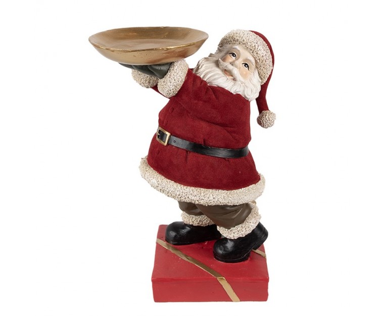 Figura de Natal Pai Natal com Prato