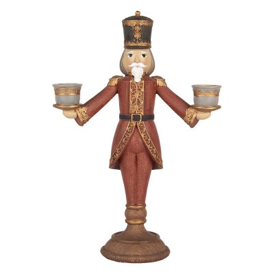 Suporte Velas Nutcracker Vermelho