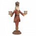 Suporte Velas Nutcracker Vermelho
