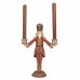 Suporte Velas Nutcracker Vermelho