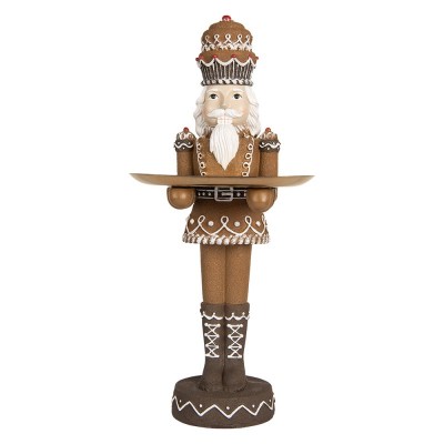 Estatueta Quebra-Nozes Castanho