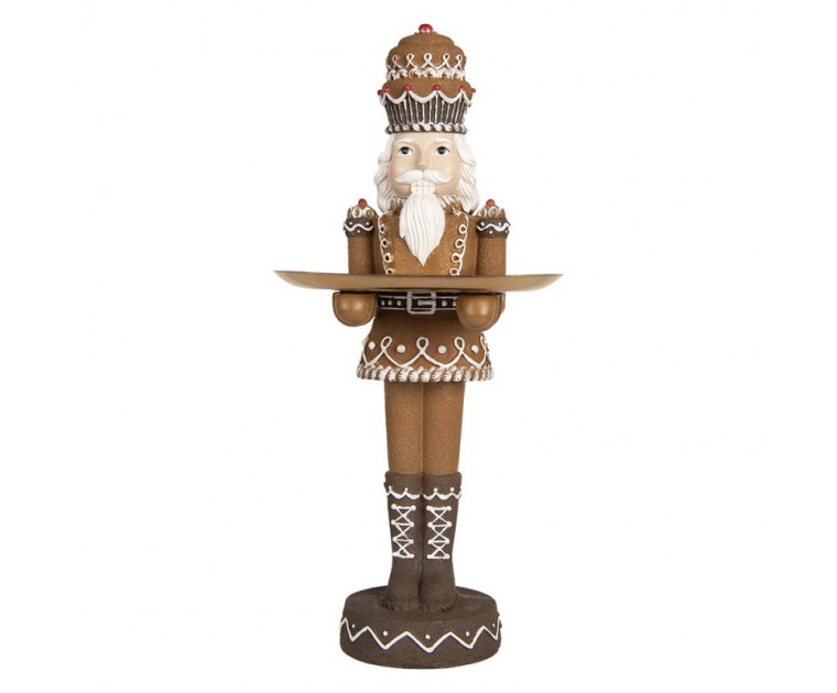 Estatueta Quebra-Nozes Castanho