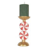 Suporte Vela Candy Cane Led