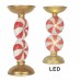 Suporte Vela Candy Cane Led