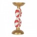 Suporte Vela Candy Cane Led