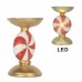Suporte Vela Candy Cane 16 x 10 Led