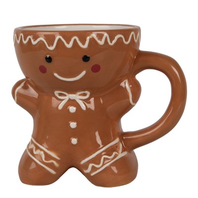 Caneca Cerâmica Recortada Boneco Gengibre