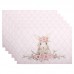 Conjunto de 6 individuais coelho rosa 