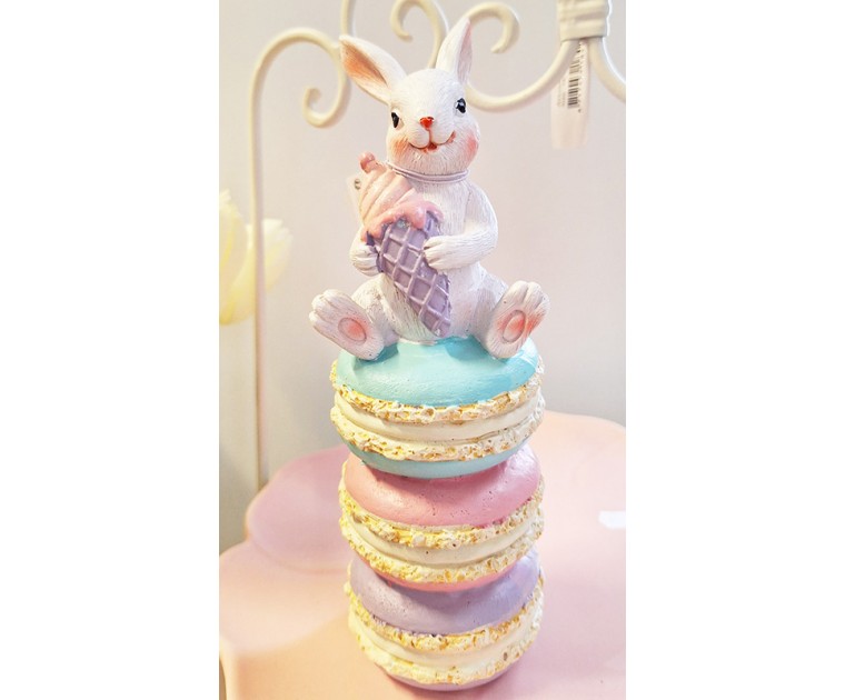 Coelho decorativo Macarons
