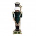 Decoraçao Natal Nutcracker Verde e Vermelho 90 cms