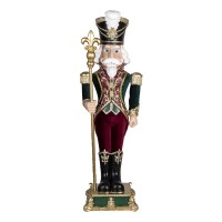 Decoraçao Natal Nutcracker Verde e Vermelho 90 cms