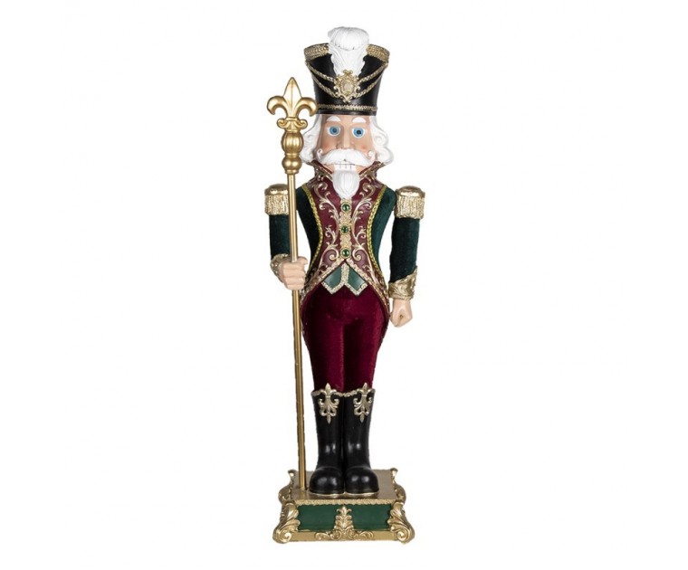 Decoraçao Natal Nutcracker Verde e Vermelho 90 cms
