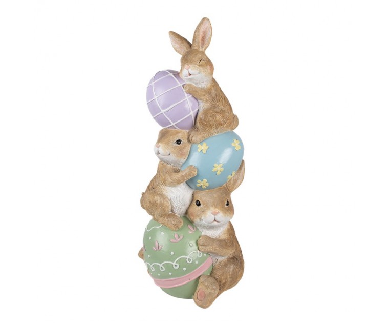 Estatueta decorativa de coelhos