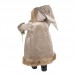 Figura Pai Natal Decorativa Bege e Castanho 30 cms