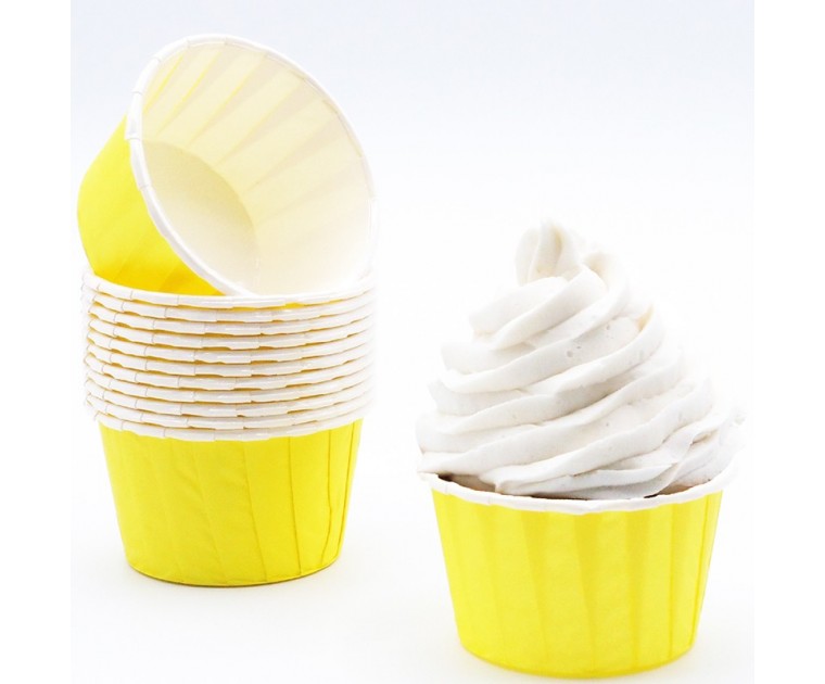 Formas Cup Cakes Amarelas Forneáveis