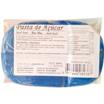 Pasta Portuguesa  Azul Azul 500 Grs