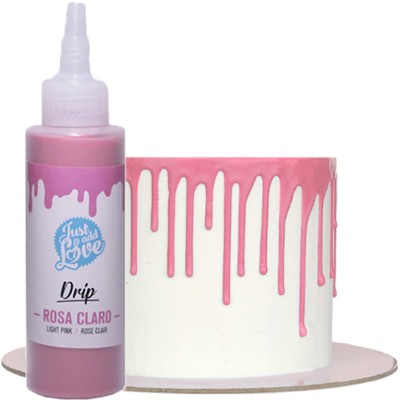 Drip Chocolate Rosa Claro para Bolos 