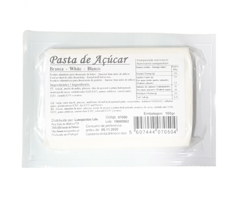 Pasta Açúcar Branca 100 grs