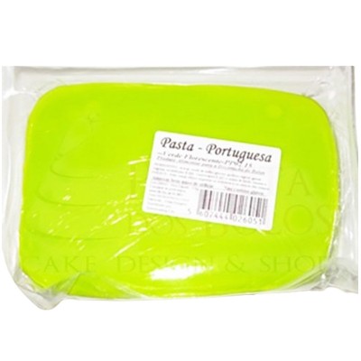 Pasta Portuguesa Verde Fluorescente 1 Kg