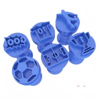 Kit de Carimbos para Brigadeiros Futebol 