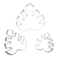 Conj, 3 Cortadores Folha Monstera