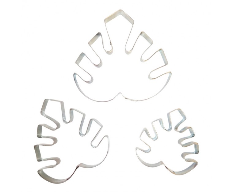 Conj, 3 Cortadores Folha Monstera