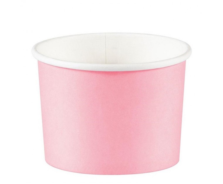 8 Tacinhas Doces e Gelados Rosa