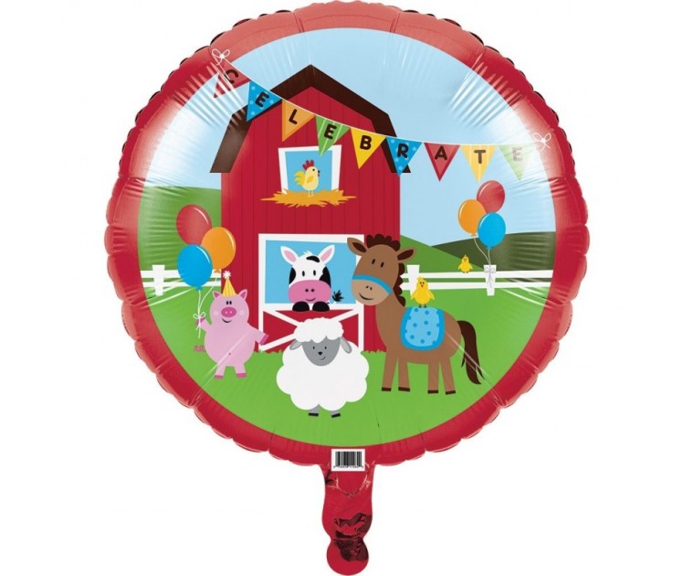 Balão Redondo Animais Quinta