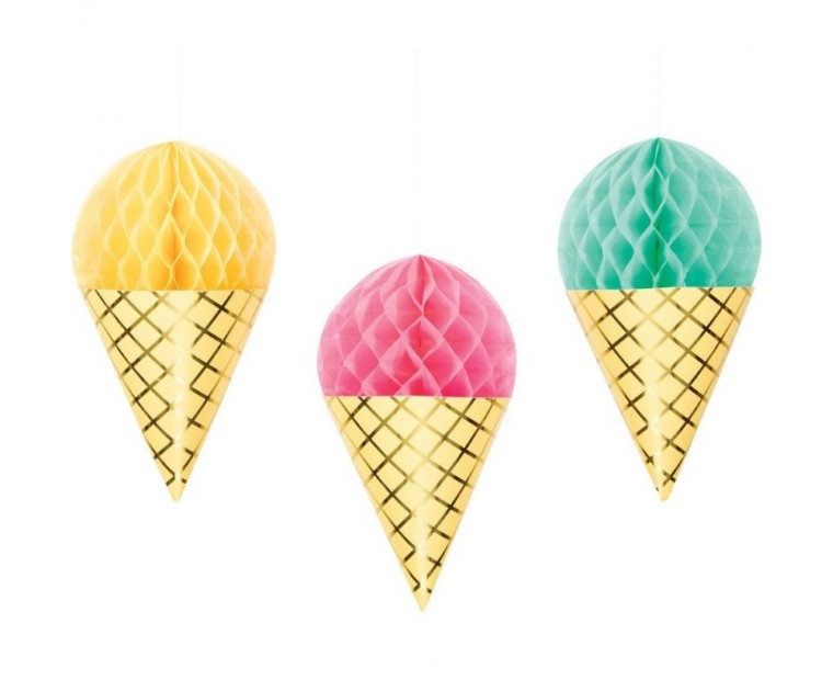 Conjunto de 3 Honey Comb Gelado