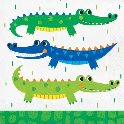 16 Guardanapos Crocodilo 