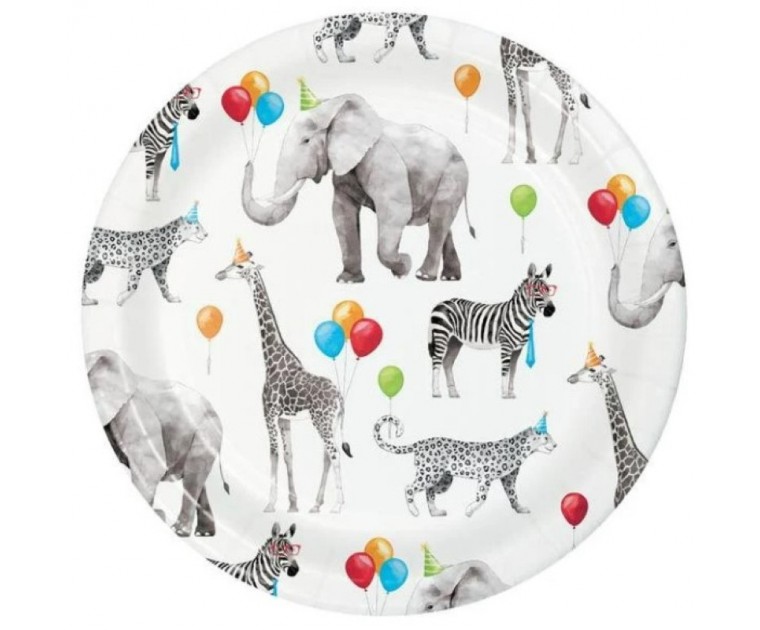 Pratos Pequeno Animais Selva