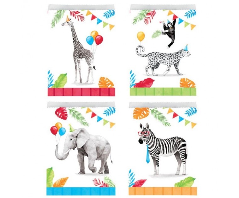 Sacos de Doces e Ofertas Animais Selva